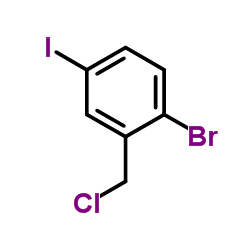 1-Bromo-2-(chloromethyl)-4-iodobenzene Structure