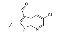5-Chloro-2-ethyl-1H-pyrrolo[2,3-b]pyridine-3-carbaldehyde Structure