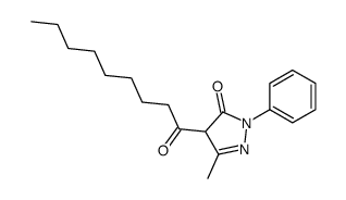 5-methyl-4-nonanoyl-2-phenyl-4H-pyrazol-3-one Structure