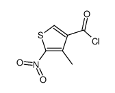 4-methyl-5-nitrothiophene-3-carbonyl chloride Structure