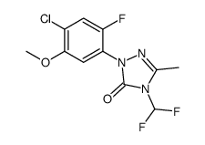 2-(4-chloro-2-fluoro-5-methoxyphenyl)-4-(difluoromethyl)-5-methyl-1,2,4-triazol-3-one Structure