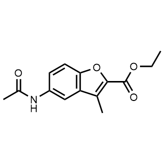 Ethyl 5-acetamido-3-methylbenzofuran-2-carboxylate Structure