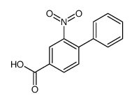 [1,1'-Biphenyl]-4-carboxylic acid, 2-nitro Structure