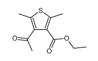 4-acetyl-2,5-dimethyl-thiophene-3-carboxylic acid ethyl ester结构式