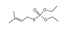 thiophosphoric acid O,O'-diethyl ester S-(3-methyl-but-2-enyl) ester Structure