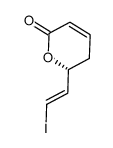 (6R)-6-((2E)-2-iodo-vinyl)-5,6-dihydro-pyran-2-one结构式