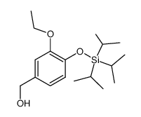 (3-ethoxy-4-triisopropylsilanyloxyphenyl)methanol结构式