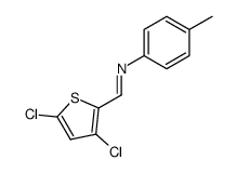 [1-(3,5-Dichloro-thiophen-2-yl)-meth-(E)-ylidene]-p-tolyl-amine结构式