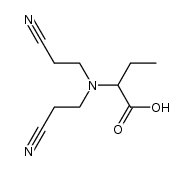 2-[Bis-(2-cyanethyl)-amino]-buttersaeure Structure