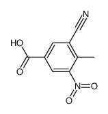 3-Cyano-4-methyl-5-nitrobenzoic acid Structure