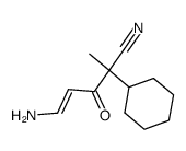 5-amino-2-cyclohexyl-2-methyl-3-oxo-pent-4-enenitrile Structure