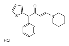 1-Phenyl-4-piperidino-1-(2-thienyl)-3-buten-2-one hydrochloride Structure