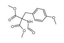 formylamino-(4-methoxy-benzyl)-malonic acid dimethyl ester结构式