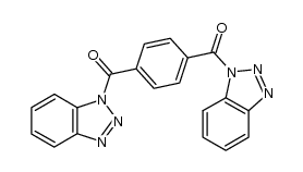 1,1'-(1,4-phenylenedicarbonyl)bis-(1H-1,2,3-benzotriazole)结构式