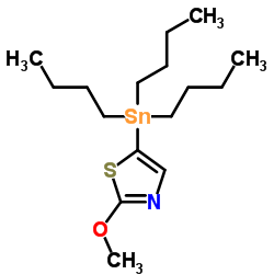 2-甲氧基-5-(三丁基锡烷基)噻唑结构式