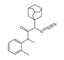 2-(1-adamantyl)-2-azido-N-(2-iodophenyl)-N-methylacetamide Structure
