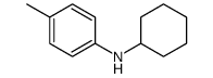 N-cyclohexyl-4-methylaniline结构式