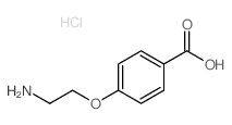 4-(2-aminoethoxy)benzoic acid,hydrochloride Structure
