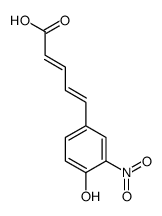 5-(4-hydroxy-3-nitrophenyl)penta-2,4-dienoic acid结构式
