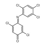 (E)-2,5-dichloro-4-((2,4,5-trichlorophenyl)imino)cyclohexa-2,5-dienone结构式