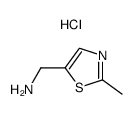 (2-Methylthiazol-5-yl)methanamine hydrochloride Structure