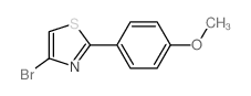 4-溴-2-(4-甲氧基苯基)噻唑结构式