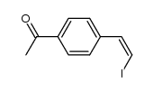 (Z)-1-(4-(2-iodovinyl)phenyl)ethanone Structure