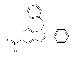 1-benzyl-5-nitro-2-phenyl-1H-benzoimidazole结构式