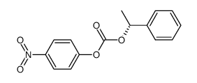 Carbonic acid 4-nitrophenyl (R)-1-phenylethyl diester Structure