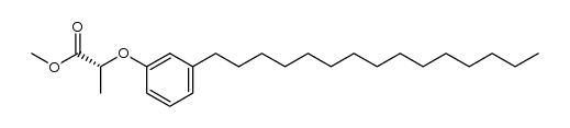 (R)-methyl 2-(3-pentadecylphenoxy)propanoate Structure