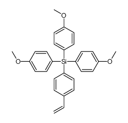 (4-ethenylphenyl)-tris(4-methoxyphenyl)silane结构式