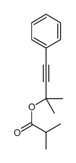 (2-methyl-4-phenylbut-3-yn-2-yl) 2-methylpropanoate结构式