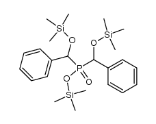 trimethylsilyl bis(phenyl((trimethylsilyl)oxy)methyl)phosphinate结构式