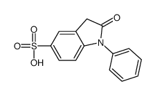 2-oxo-1-phenyl-3H-indole-5-sulfonic acid Structure