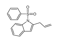 1-(benzenesulfonyl)-2-prop-2-enylindole结构式