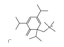 trimethyl-(1,3,5-triisopropyl-6-methylene-cyclohexa-2,4-dienylmethyl)-ammonium, iodide Structure
