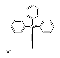 triphenyl(prop-1-ynyl)arsanium,bromide Structure