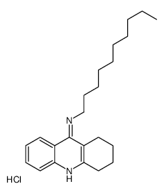 N-decyl-1,2,3,4-tetrahydroacridin-9-amine,hydrochloride Structure