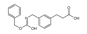 3-[3-(phenylmethoxycarbonylaminomethyl)phenyl]propanoic acid结构式