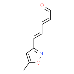 2,4-Pentadienal,5-(5-methyl-3-isoxazolyl)-(9CI)结构式
