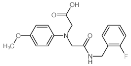 [{2-[(2-Fluorobenzyl)amino]-2-oxoethyl}-(4-methoxyphenyl)amino]acetic acid结构式