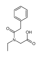 2-[ethyl-(2-phenylacetyl)amino]acetic acid Structure