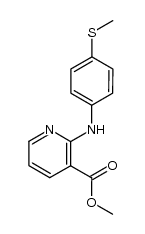 methyl 2-((4-(methylthio)phenyl)amino)nicotinate Structure