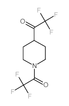 2,2,2-Trifluoro-1-[1-(2,2,2-trifluoro-acetyl)piperidin-4-yl]-ethanone structure
