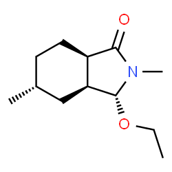 1H-Isoindol-1-one,3-ethoxyoctahydro-2,5-dimethyl-,(3alpha,3aalpha,5bta,7aalpha)-(9CI) structure