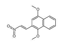 trans(dimethoxy-1,4 naphtyl-2)-2 nitro-1 ethylene Structure