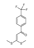 3,3-BIS-METHYLSULFANYL-1-(4-TRIFLUOROMETHYL-PHENYL)-PROPENONE结构式