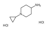 1-Cyclopropyl-4-piperidinamine dihydrochloride结构式