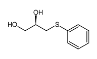 (R)-(2,3-dihydroxypropyl) phenyl sulfide Structure