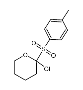 2-chloro-2-(4'-toluenesulphonyl)tetrahydropyran Structure
